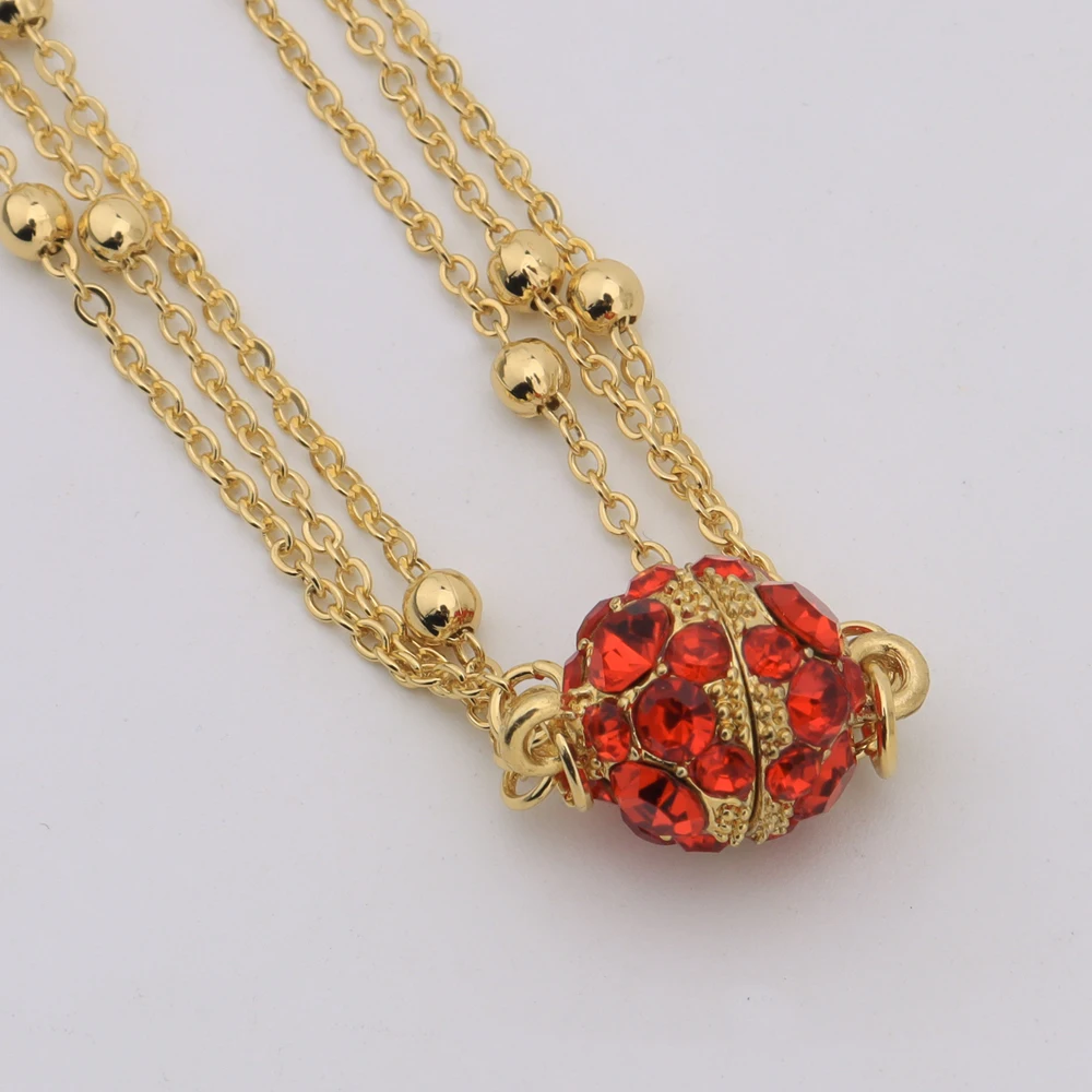 Luxury Italy Gold Color Jewelry Set for Women Bridal Fashion Micro Inlaid Crystal Earring Necklace Wedding African Banquet Gift - Image 3