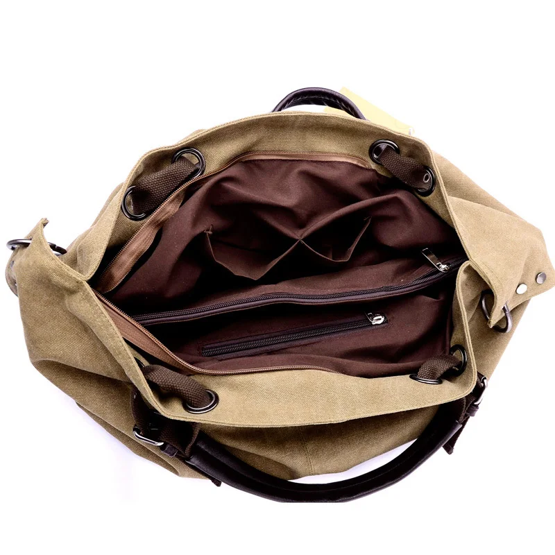 Women Canvas Messenger Bags Handbags Female Tote Bolsas Femininas Ladies Shoulder Crossbody Bags Women's Top-Handle Bags - Image 5