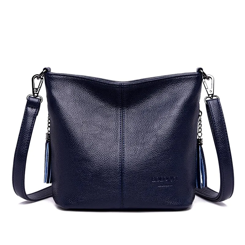 Hand Crossbody Bags For Women 2024 New Luxury Designer Handbag Leather Tassel Shoulder Bags Purses And Handbags Tote Bag Bolsa - Image 11