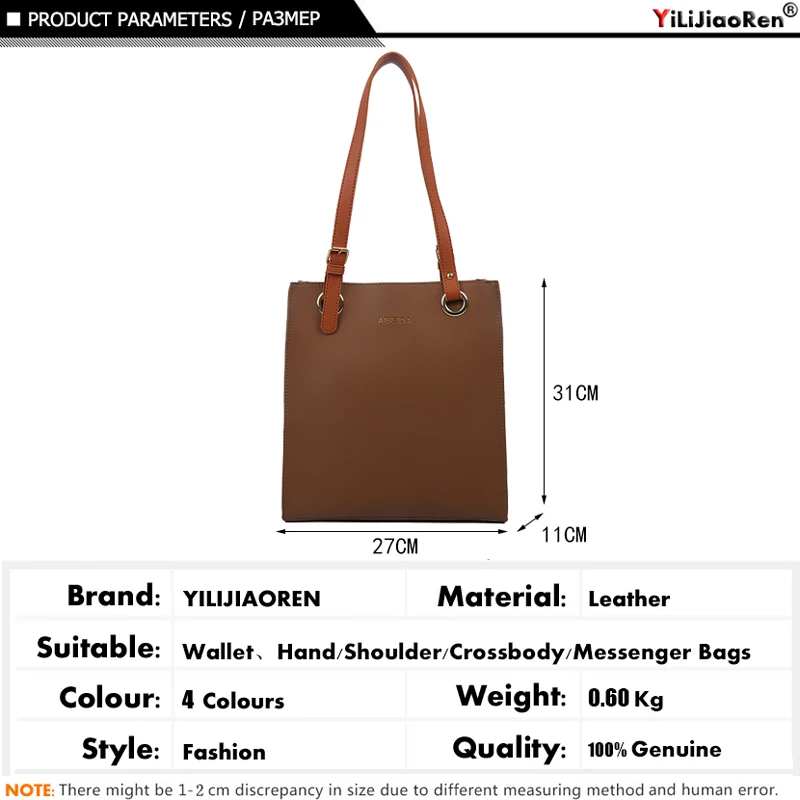 Ladies Handbags Women Fashion Bags Designer Tote Luxury Brand Leather Shoulder Bag Women Top Handle Bag Female Sac A Main - Image 3