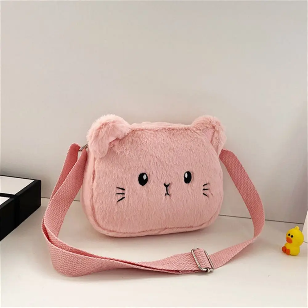 Children's Handbags Cute Shoulder Bag Cartoon Cat Soft Bag Messenger Small Bags