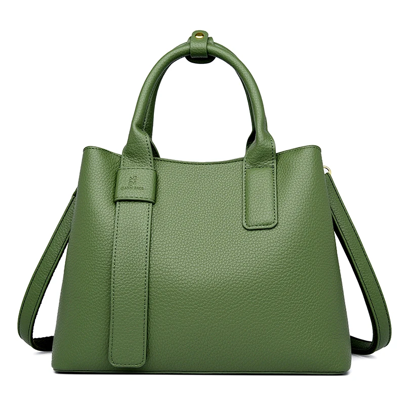 Business Handbags For Women 2022 Luxury Designer Handbag Pure Color Big Capacity Shoulder Crossbody Bags Branded Top-handle Tote - Image 12