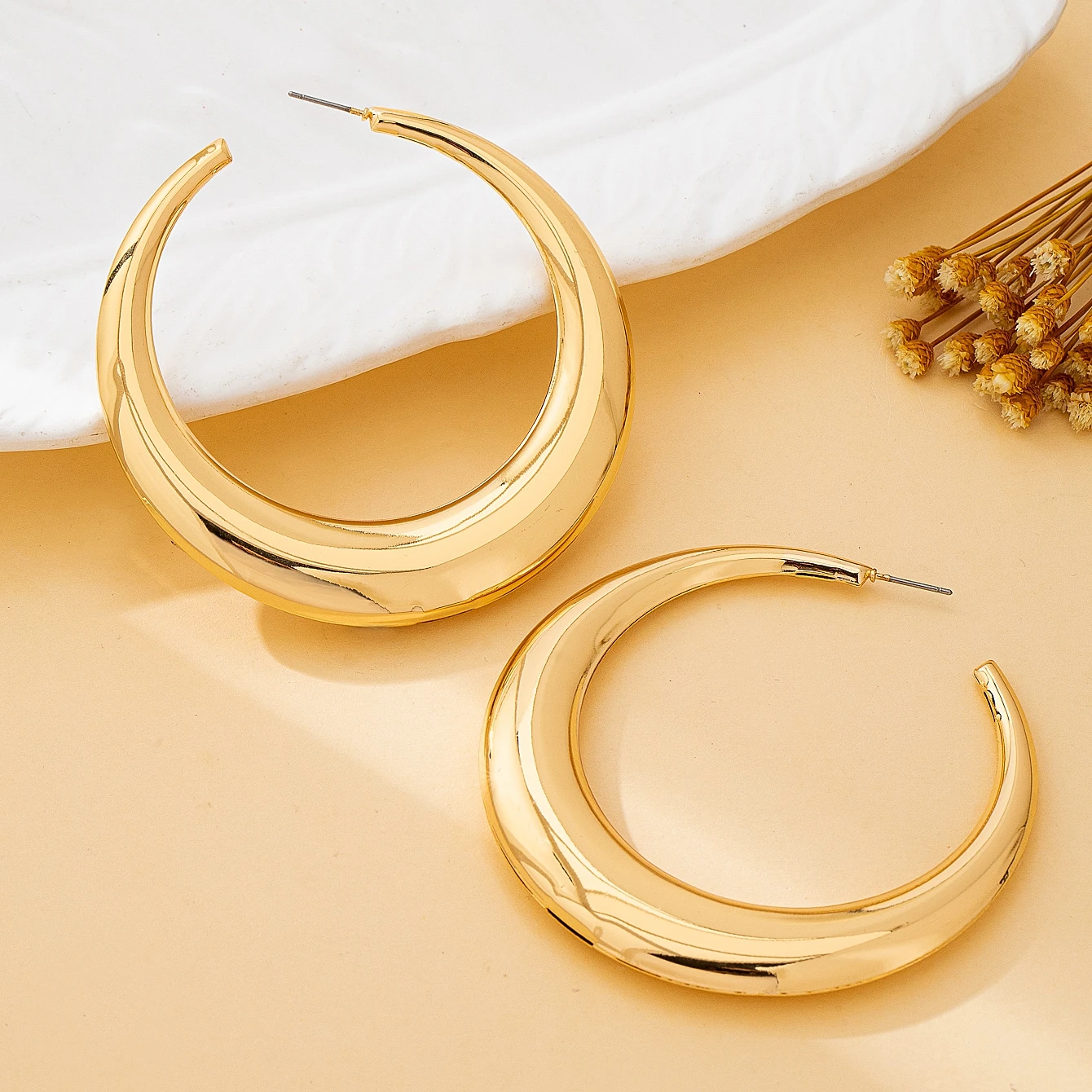 Women's Jewelry Set, Simple and Stylish Glossy Choker and Earrings, Suitable for Daily Wear and Vacation Wear - Image 4