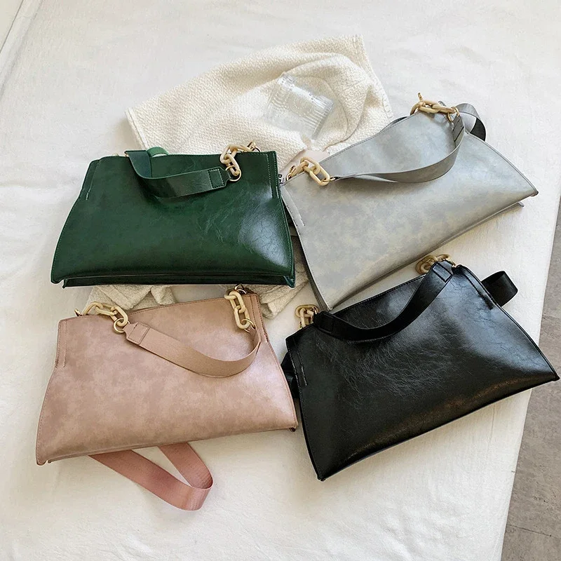 2024 New Design Handbags Women Shoulder Bag Soft Synthetic Leather Crossbody Large Capacity Fashion Female Underarm Bags - Image 4