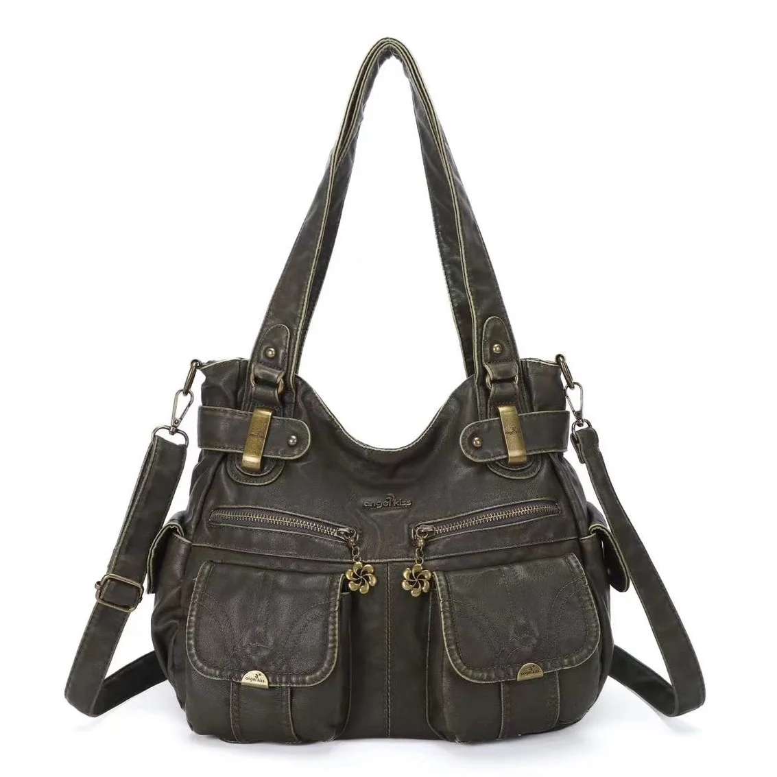 Women Handbags Top-handle Shoulder Bag Large Multifunctional Bag Washable PU 13”x17” Casual Bags Shopper Bags Large - Image 3