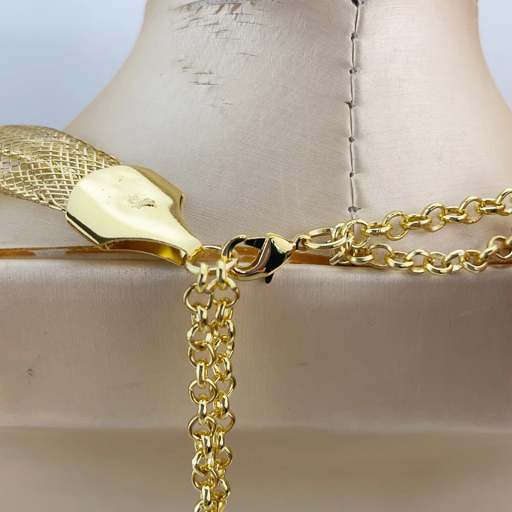 Brazilian Jewelry Sets High Quality Big Jewelry Bridal Jewelry for Women Wedding Christmas Gift FHK20758 - Image 4