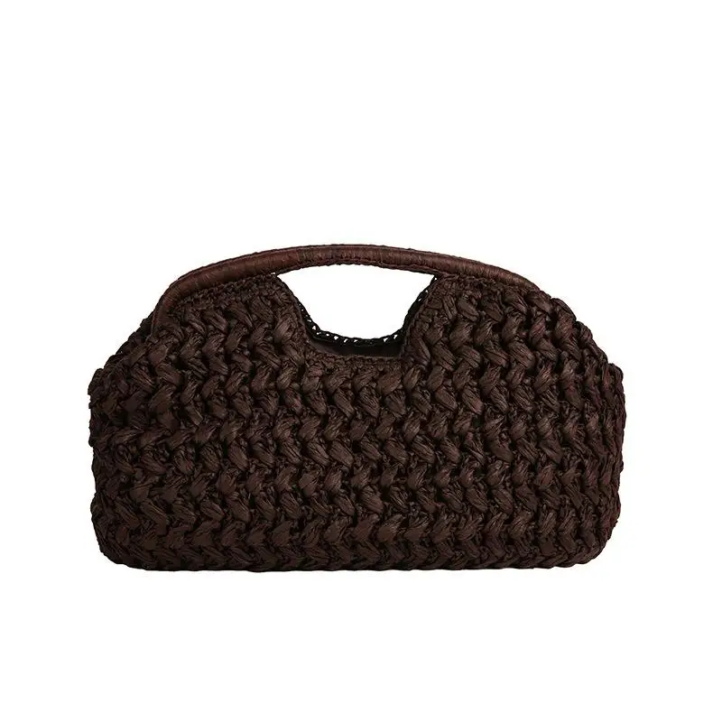 Handbag Fashion Elegant Woven Beach Straw Underarm Bag Versatile Exquisite Shoulder Evening Bags For Women Gifts - Image 8