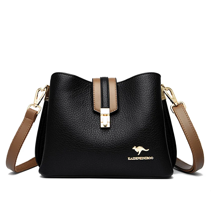 Women Bags Designer Handbags Casual Leather Cowhide High Capacity Shoulder Crossbody Bags for Women 2022 The New Luxury Handbags - Image 4