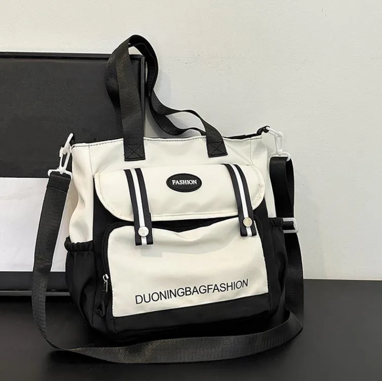 Women's Tote Bag, Large Capacity Daily Handbag, Travel Bucket Shoulder Bag, Fashion Messenger Bag,Campus School Bags Satchel - Image 3
