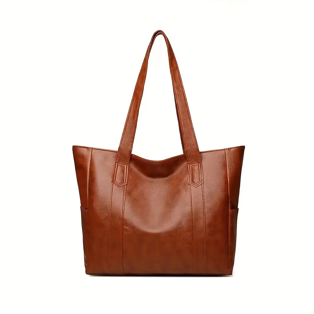 Vintage large capacity canvas women's handbag shoulder bag commuting work leisure handbag travel shopping bag - Image 7