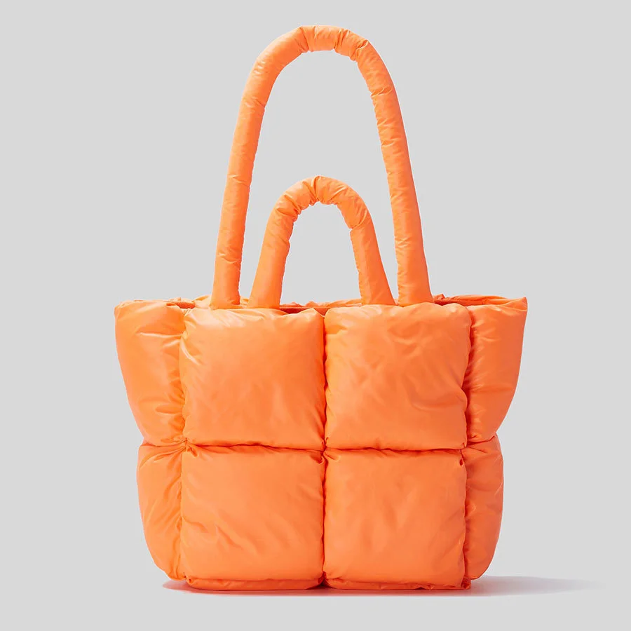 Fashion Large Tote Padded Handbags Designer Quilted Women Shoulder Bags Luxury Nylon Down Cotton Crossbody Bag Winter Purse 2024 - Image 31