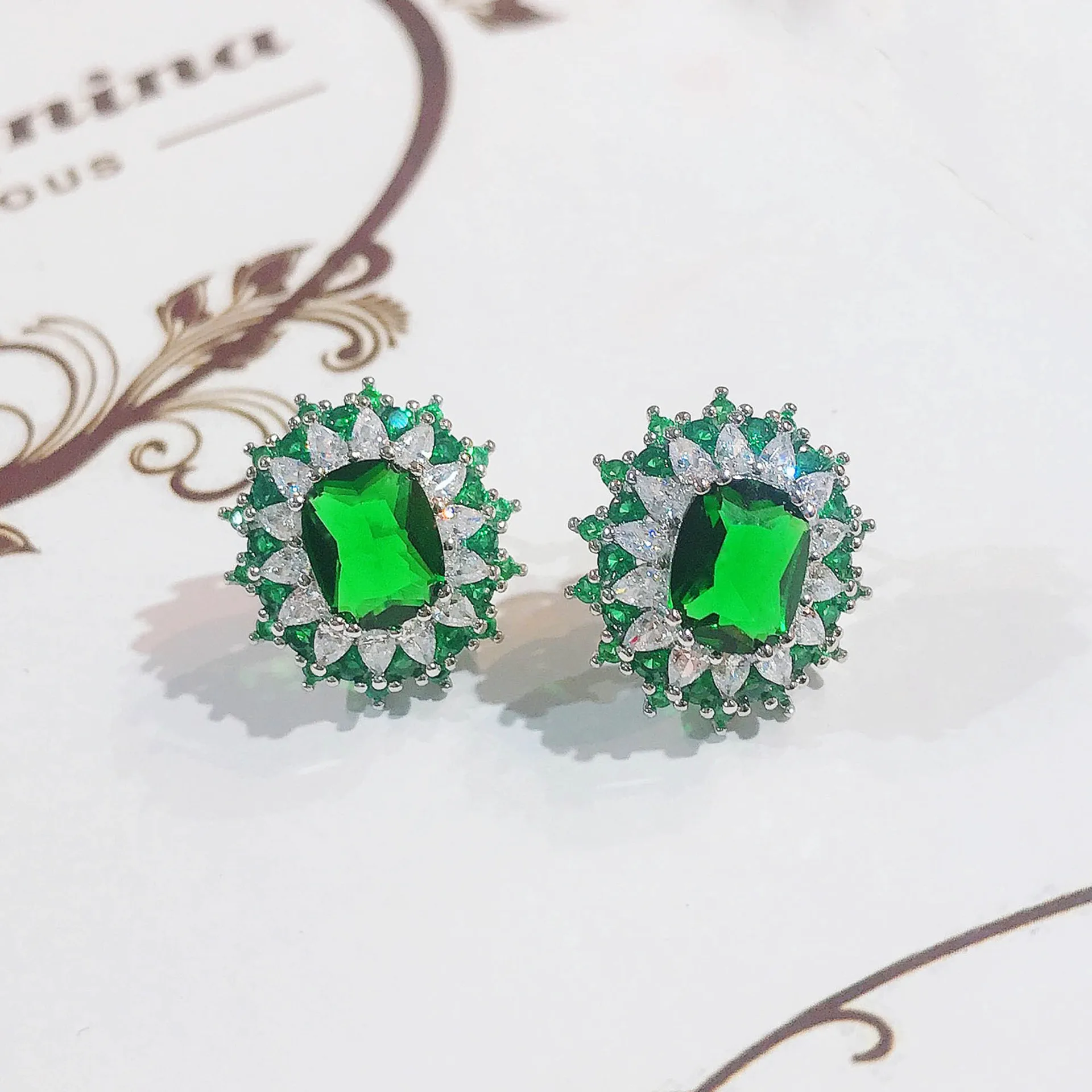 Jewelry Palace - Di Lin Princess Edition - Sapphire - Emerald - 925 Sterling Silver Pendant Necklace Ring Set - For Women to Wea - Image 9