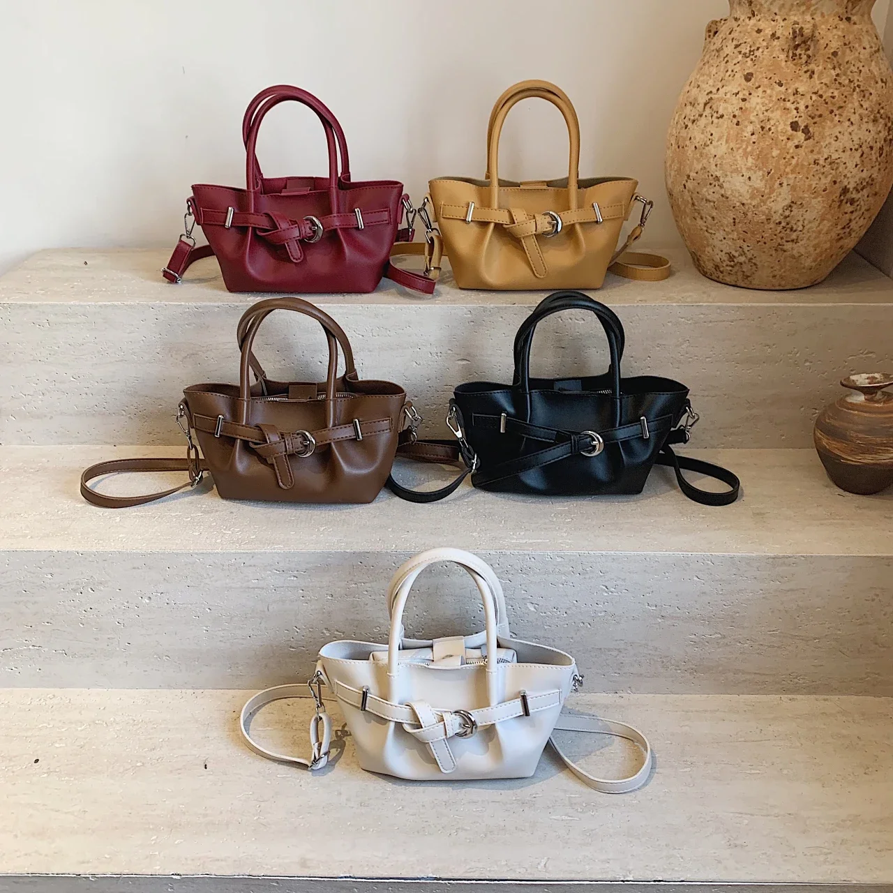 Branded Hand Bags for Women High Quality Leather Shoulder Bag Luxury Purses and Handbags Designer Crossbody Bag Bucket Bolsos - Image 5