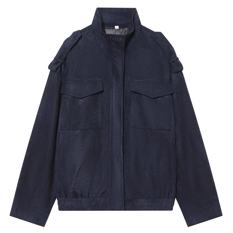 Women's Jacket Black Suede Jacket New Coats And Jackets Lady Autumn 2025 New Collection Long Sleeve Tops Comfortable Streetwear - Image 9