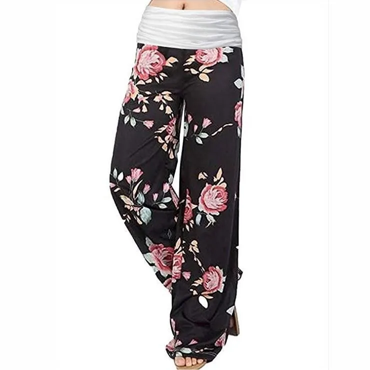 Europe And The United States Autumn And Winter Women's Casual Pants Printed Pants Loose Opening Season Halloween Daily Wear - Image 8