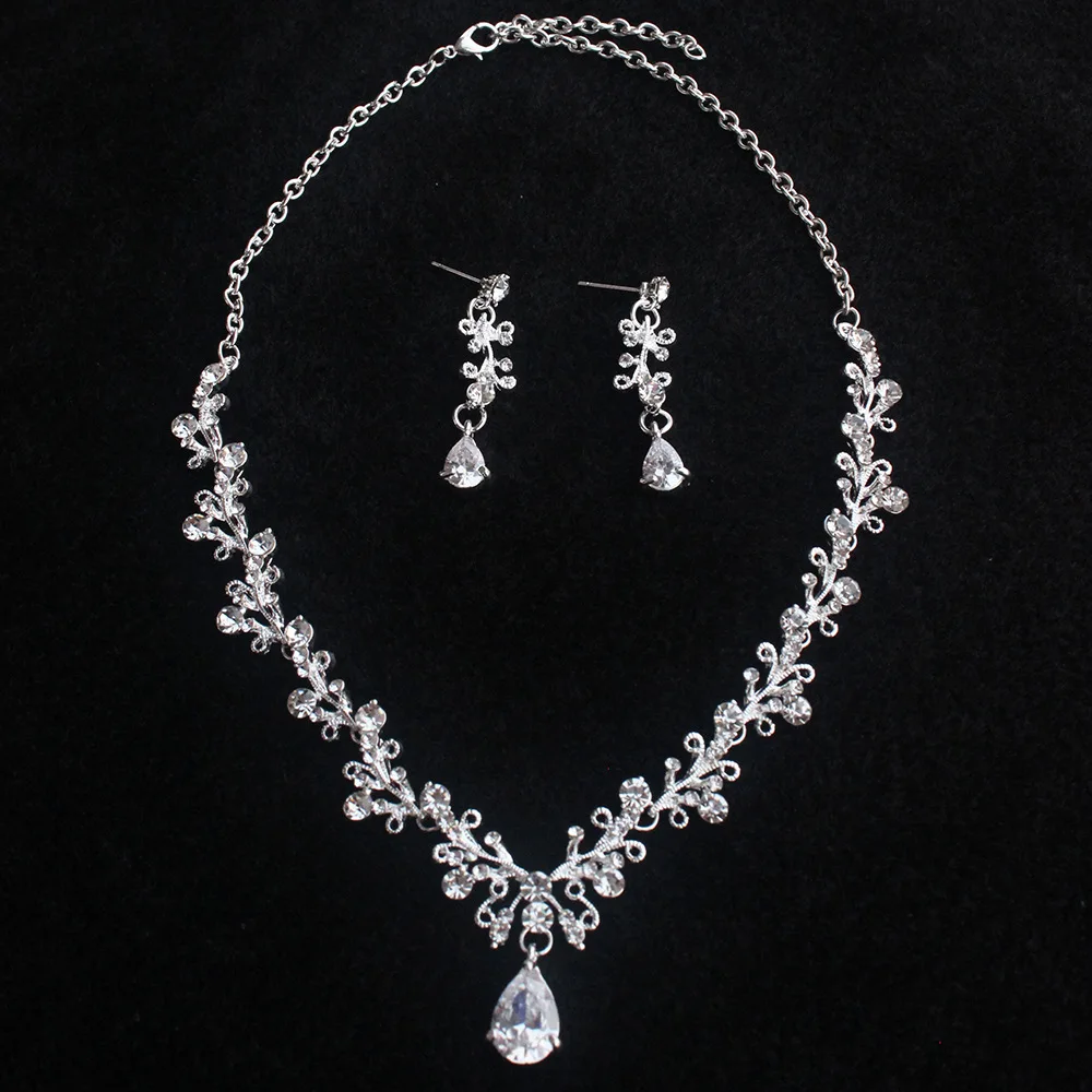 Bridal Jewelry Set Wedding Crowns for Brides Tiaras and Crowns Bride Crystal Rhinestone Necklace Tiara Wedding Hair Accessories - Image 5